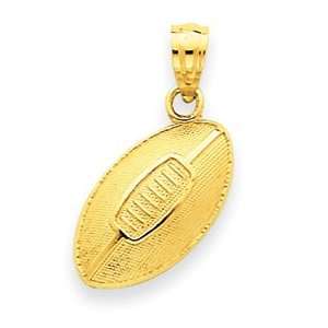  14k Yellow Gold Football Pendant Jewelry