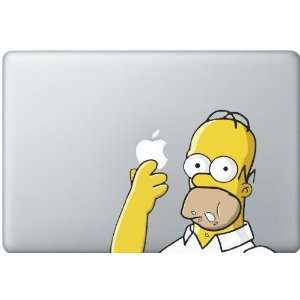  Homer Simpson Eating Apple Decal Electronics