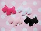 80 padded furry scottie terrier appliques dog sale 