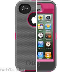 OtterBox Defender Case Peony Pink/Grey iPhone 4G /4s AT&T/VERIZON 