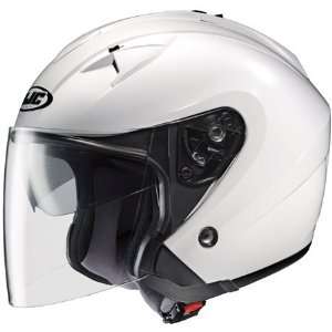 HJC IS 33 Solid Open Face Helmet XX Large  White