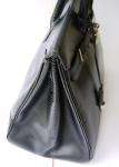 Auth Hermes black box BIRKIN 35 CM PallHW shopper bag handbag purse 