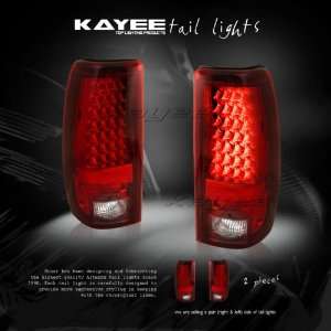  03 04 05 CHEVY SILVERADO LED TAIL LIGHTS LAMP RED CLEAR 