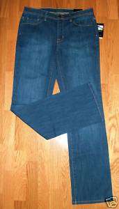 Liz Claiborne Axcess Relaxed Straight Mid Rise Jeans  