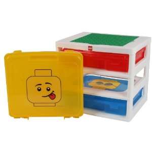  LEGO 3 Case Workstation and Storage Tabletop with 1 Base Plate Home