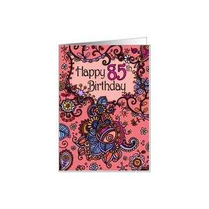  Happy Birthday   Mendhi   85 years old Card Toys & Games