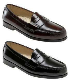 COLE HAAN Mens Leather Penny Loafer in Black or Burgundy  