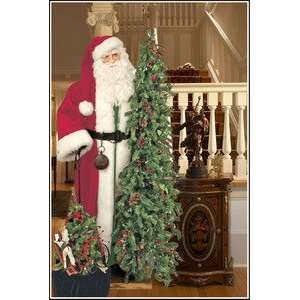  57 Ditz Father Christmas Santa w/ pre lit tree toy bag 