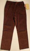 NWT Denim & Co Brown Straight Fit Cords Ladies Size M  