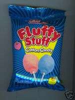 Fluffy Stuff Cotton Candy   24 FOIL FRESH BAGS  