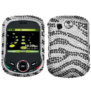 Zebra Crystal Diamond BLING Hard Case Phone Cover for Verizon Pantech 