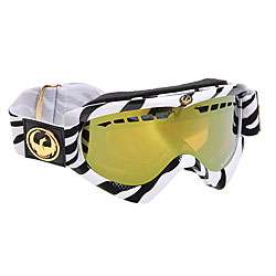 Dragon DXS Zebra/ Gold Ionized Snowboard Goggles  
