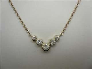 Vintage Sterling Silver 925 CZ Necklace 16 w/ Chain ~ Prom/Bridal 