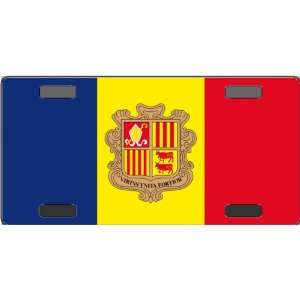 Andorra Flag Vanity License Plate