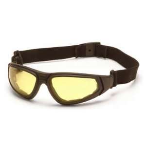 Pyramex XSG Tactical Glasses   Amber Ballistic Anti Fog Lens, Black 
