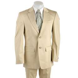 Kenneth Cole Mens Khaki 2 button Suit  
