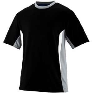  Custom Augusta Sportswear Surge Jerseys BLACK/SILVER GREY 