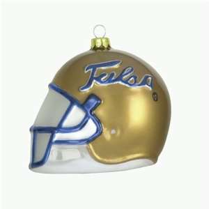  Tulsa Golden Hurricane NCAA Glass Football Helmet Ornament 