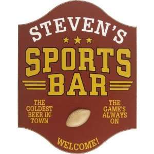  Personalized Sports Bar Football Sign