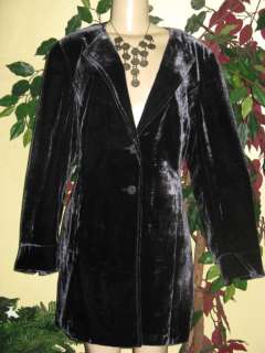 NW$140 COLDWATER CREEK LONG VELVET DUSTER JACKET1X2X 3X  