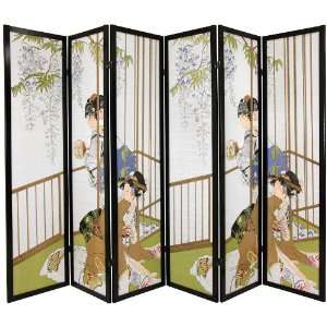  6 ft. Tall Geisha Shoji Screen  6_Panel