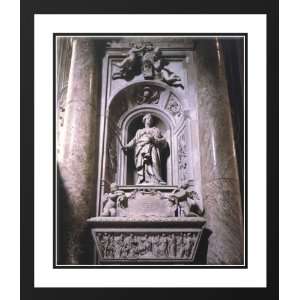 Bernini, Gian Lorenzo 28x34 Framed and Double Matted Tomb of Countess 