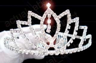 FREE 3pcs Czech rhinestone crystal Tiara crown  
