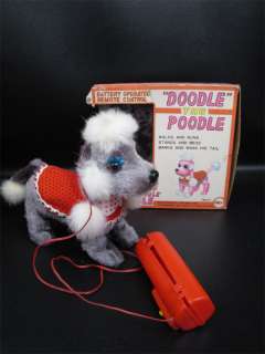 Vintage Doodle The Poodle Bat Oper Toy Dog In Box Japan  