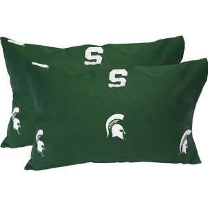  Michigan State Spartans Printed Pillow Case   King   (Set 