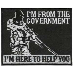   GOVERNMENT 3 x 2.75 Funny Biker FUN Quality Motorcycle Vest Patch