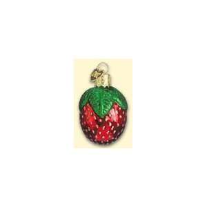  Old World Christmas Glistening Strawberry Ornament 