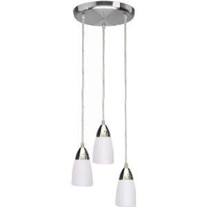 Ls 17043fro 3 lite Pendant Lamp, W/frost Glass Shade, E12 40wx3/s Type 