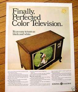 1965 GE General Electric TV Television Ad  