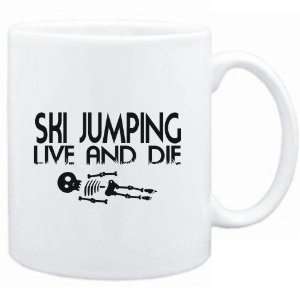  Mug White  Ski Jumping  LIVE AND DIE  Sports Sports 