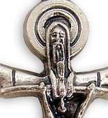 Jesus Crucifix Pectoral Cross W/Dove And God Halo NR  