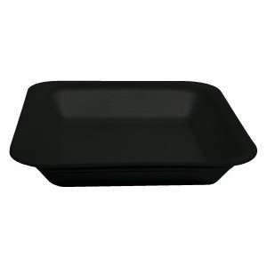 Black Genpak 1001 (#1) 5 1/4 x 5 1/4 x 1 Foam Supermarket Tray