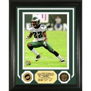 Asante Samuel 24KT Gold Coin Photo Mint   NFL Photomints and Coins 
