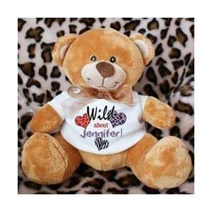   Personalized Wild About Valentines Day Teddy Bear Toys & Games