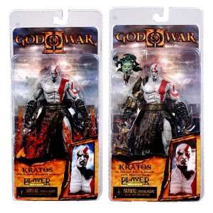  God of War II Kratos Action Figures Set of 2 Toys 