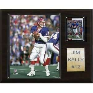 Buffalo Bills Jim Kelly 12x15 Player Plaque Sports 