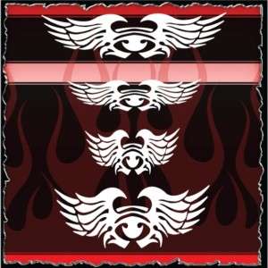 Wings 3 airbrush stencil template harley paint  