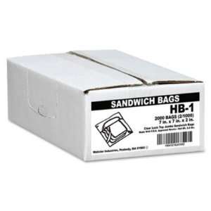  Handi Bag Jumbo Sandwich Bags, Fold Lock, 7 x 7, .7 mil 
