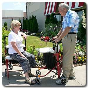   Rollator and Shopping Cart   Market Mate   Crimson Health & Personal