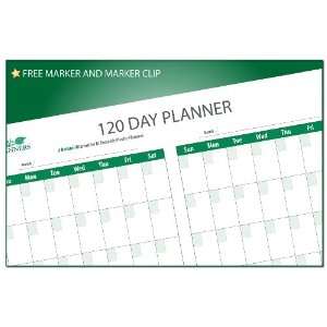  120 Day Erasable Wall Calendar 24 in. x 38 in. Office 