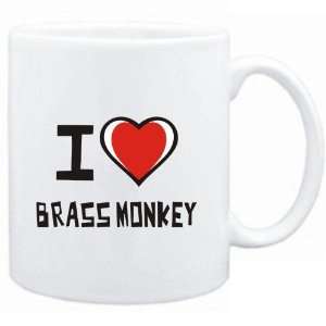 Mug White I love Brass Monkey  Drinks 