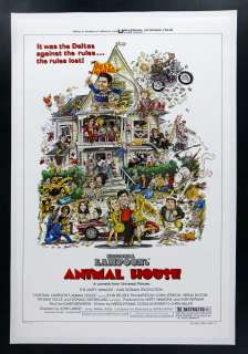ANIMAL HOUSE * ORIGINAL MOVIE POSTER JOHN BELUSHI 1978  