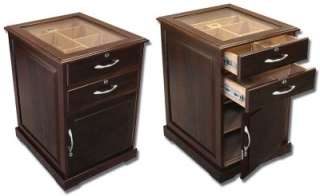 THE SANTIANO 700 COUNT CIGAR HUMIDOR END TABLE  