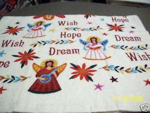Angels Wish Hope Dream Crochet Top Kitchen Towel  