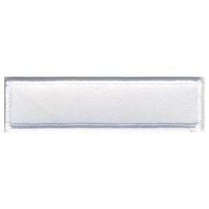 Blank Patch 4x1 White Background White Border With Heat Seal Back For 