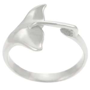  Sterling Silver Whale Tail Ring Jewelry